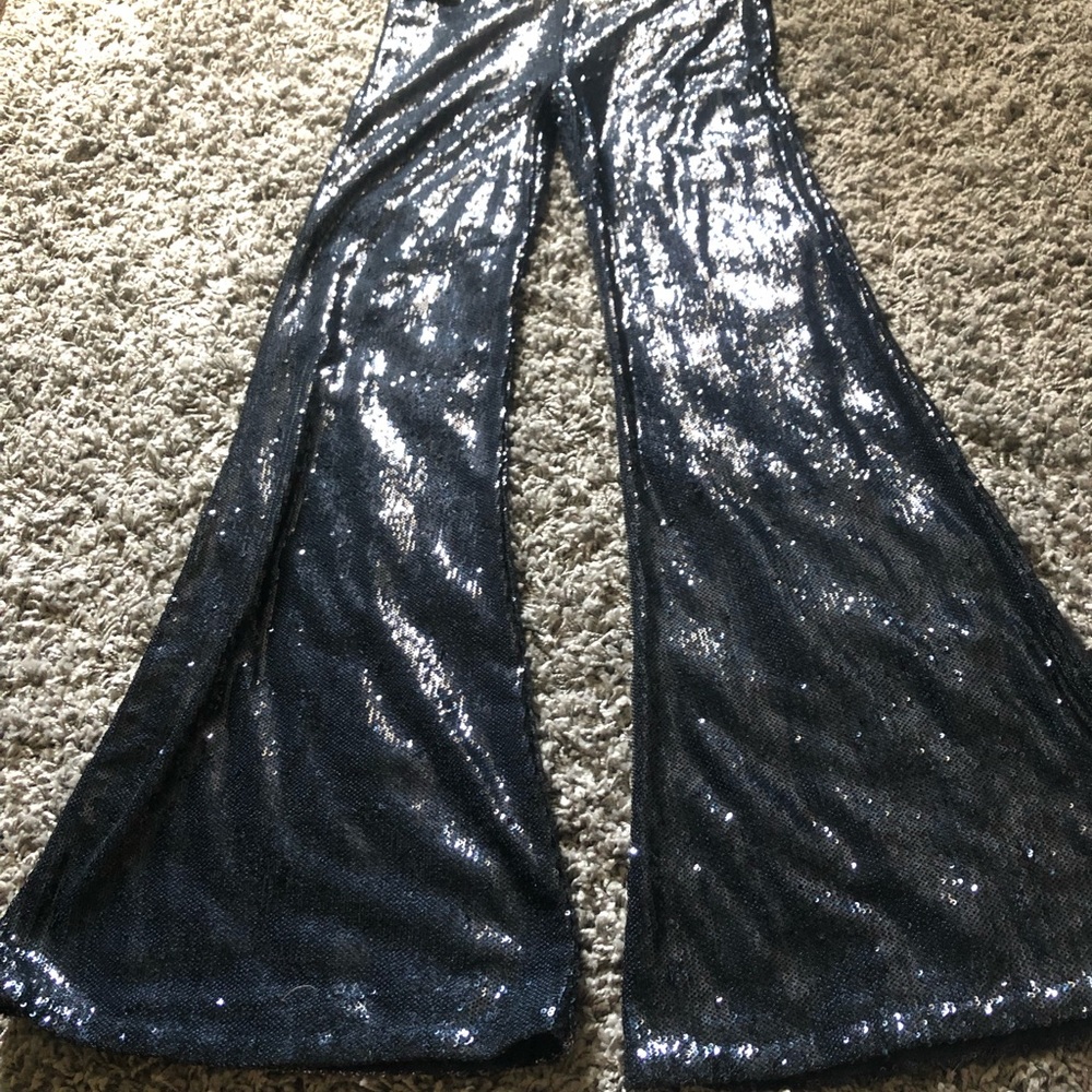 Sequined free people pants